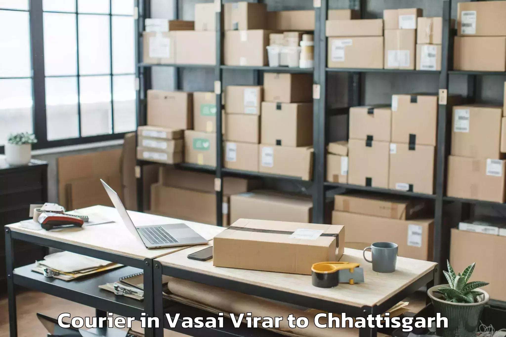 Book Vasai Virar to Mungeli Courier Online